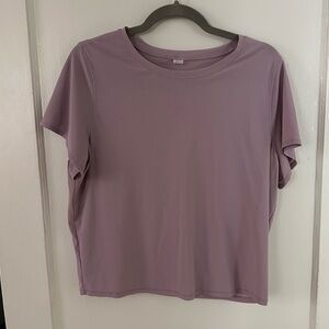 old navy active purple mesh cropped t shirt XL tall